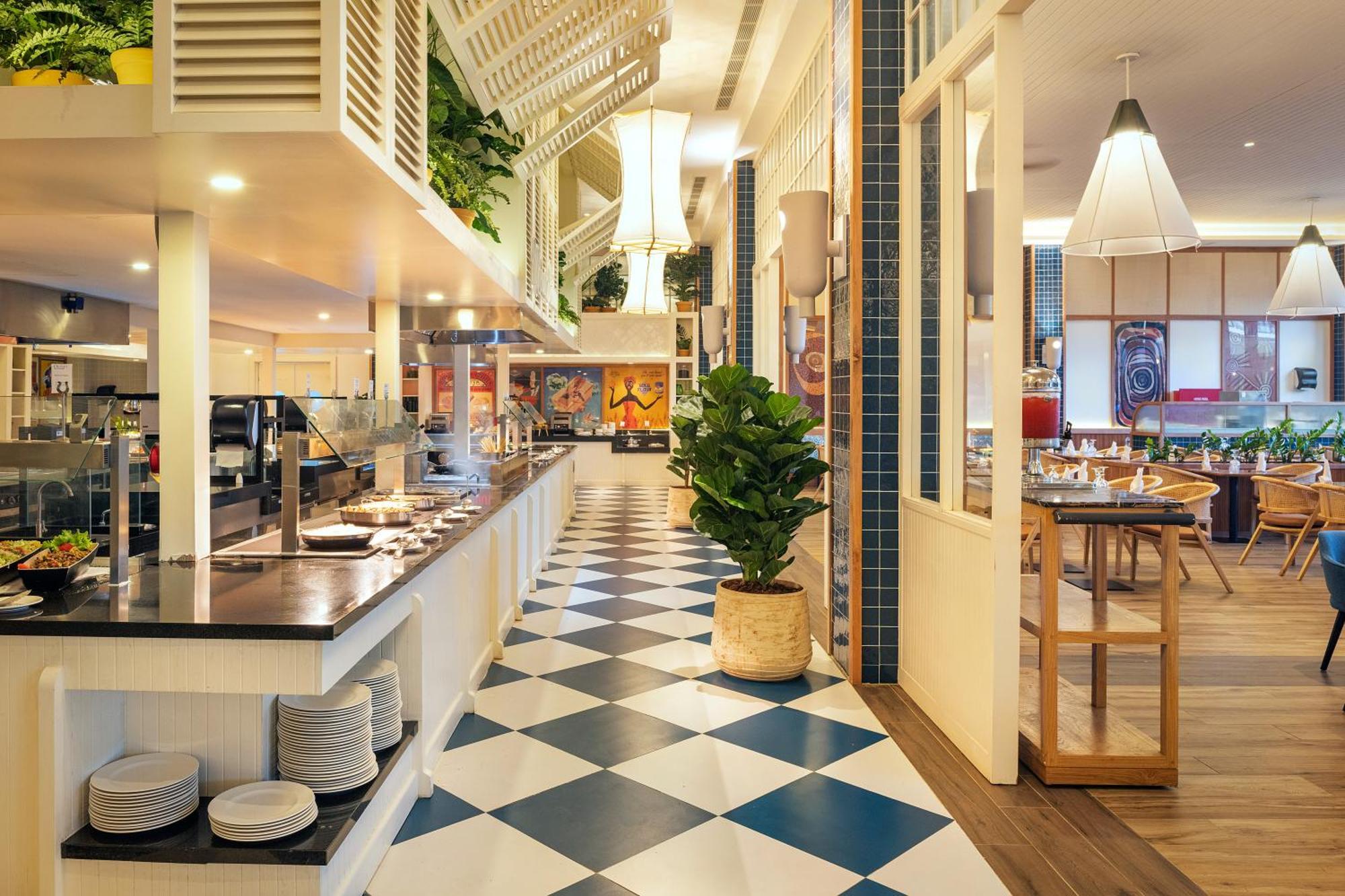 Hotel Ocean Eden Bay (Adults Only) Spring Rises Zewnętrze zdjęcie The restaurant